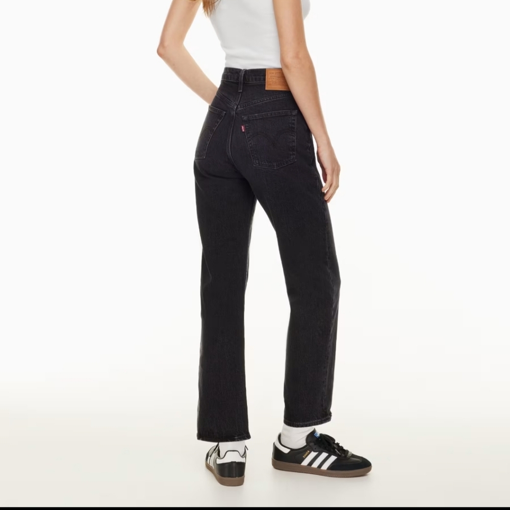 Levis Ribcage ankle straight, black, size 25, like new